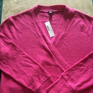 JCrew Faux Wrap Top in Textured Crepe